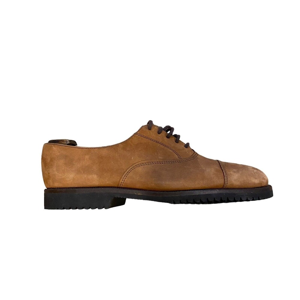 COLE HAAN Bown LEATHER CAPED TOE DRESS SHOES MADE IN USA SIZE 10.5 D